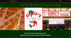 Desktop Screenshot of ginosnystylepizza.com